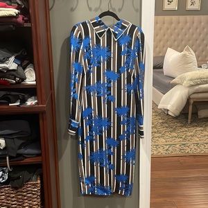 Diane Von Furstenberg long sleeve midi dress